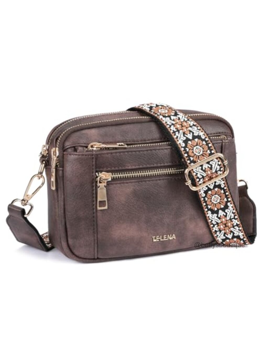 Vegan Leather Small Crossbody Bag Adjustable Strap Women Purse
